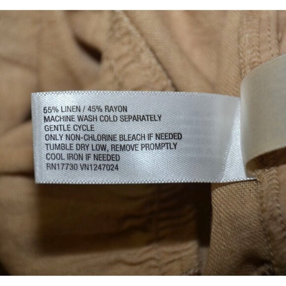 Universal Thread Tan Button Up Tiered Maxi Skirt Size M Linen Blend Boho Modest - Picture 9 of 10